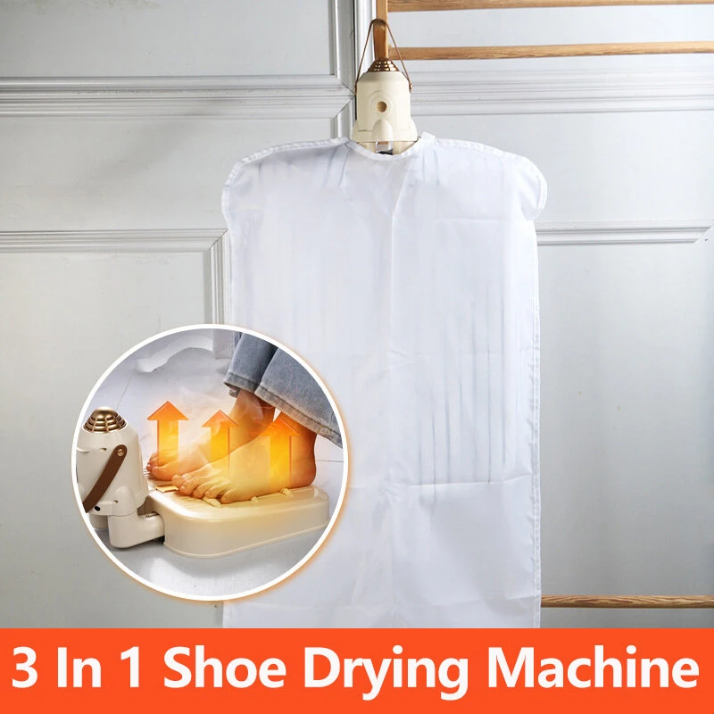(image for) 3 in 1 Shoe Drying Machine Foldable Rapid Clothes Dryer Intelligent Ultraviolet Sterilization Deodorization Shoe Drying Winter Foot Warmer